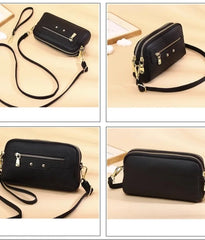 Cyflymder Genuine Leather ladies Clutch wallet Wrist purse Cowhide Women Shoulder Bag Fashion Crossbody Bag for ladies Cell phone bag