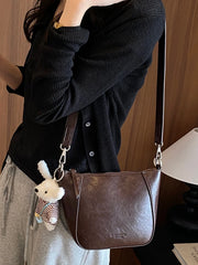 Cyflymder Trendy Retro Underarm Bag for Women New Style Versatile Commuter Single Shoulder Crossbody Bag Korean Style Polyester Li...