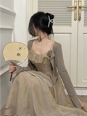 Cyflymder Summer Ruffles Stap Dress Elastic Waist Long Mini Dress vestido festa luxo abendkleider robes de cocktail femmes evening dress