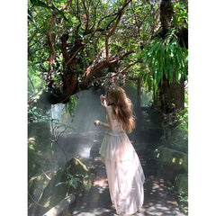 Cyflymder Y2K Irregular Midi Dress Women Fashion Party Sexy Lace Strapless Dresses Summer Fairy Korean Bandage Bodycon Design Vestidos New