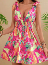 Cyflymder Elegant Off-Shoulder Maxi Dress with Ruffle Detail and Tie Waist Women s Summer Boho Floral Print Beach Dress in Flowy Style