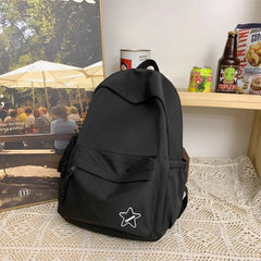 Cyflymder Women Y2k Aesthetic Simple Star Backpack All Match Students Fashion Casual Schoolbags Japanese High-capacity Backpacks Trendy