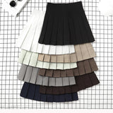 Cyflymder Brown Skirt Ladies Summer Clothes Women's High Waist Harajuku Korean Style Black Mini Pleated Skirt For School Girl Uniform