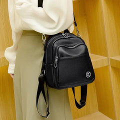 Cyflymder Women's Large Capacity Casual Travel Soft Leather Backpack Fashionable Versatile Hot Sale Of The Season New Style Double Shoulde