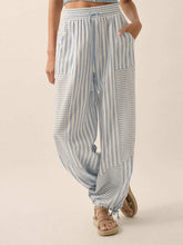 Cyflymder Women s Floral Print High Waisted Palazzo Pants Lightweight Elastic Waist Wide Leg Trousers for Summer Beach Vacation