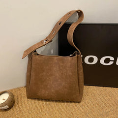 Cyflymder Simplicity Pu Hasp Ladies Tote Bags Trend Commuting Shoulder Bags for Women New Brand Large Capacity Bolsas Femininas