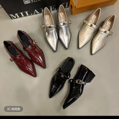 Cyflymder Spring/Summer New Style Casual Fashionable Simple and Stylish Bestseller Pointed-Toe Single Shoes