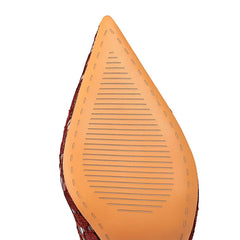 Cyflymder Shoes Wine Red Lace Women Pumps Mesh Hollow High Heels Sexy Party Shoes Stilettos Pointed Toe Female Pumps Tacones