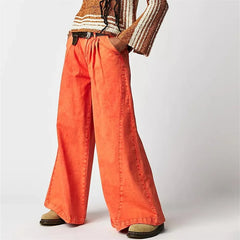 Cyflymder Fashion Vintage High Waist Wide Leg Jeans Women Loose Denim Pants Female Daily Commuter Casual Flared Trousers Trend Streetwear