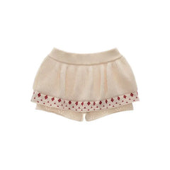 Cyflymder Star Flower Jacquard Knitted Casual Pants Women Wear Wool Pants High Waist Loose Shorts