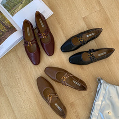 Cyflymder Shoes Woman Flats Modis Slip-on Soft Dress 2025 Comfortable Summer Slip On Retro New Spring Mary Janes Soft Shoes Woman Comforta