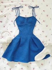 Cyflymder Sexy Dresses Polka Dot Y2k 2000s Woman Clothes Slim Sling Dress Hot Girl Elegant Harajuku Korea Mini Skirt Summer Fashion Grunge