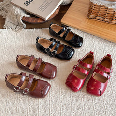 Cyflymder Autumn New One Strap Elegant Lightweight Ultra Soft Sole Sweet Mary Jane Shoes For Women Square Toe Fashion Dress Footwear