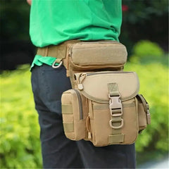 Cyflymder Practical Camouflage Shoulder Crossbody Bags Outdoor Sports Multifunctional Men Leg Bag Accessories Travel Fishing Tackle