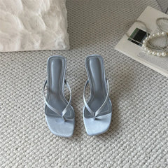 Cyflymder Female Shoes Slippers Casual Women Heels Peep Toe Platform Rubber Flip Flops Flock Med 2025 Luxury High Hawaiian Soft Pumps Sexy