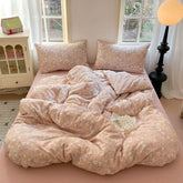 Cyflymder Girls Strawberry Bedding Sets 2025 New Queen Size Bed Sheet Set Duvet Cover Set With Pillowcase No Filling