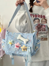 Cyflymder Stylish Backpack Large Capacity Crossbody Bag for School Commuter, Soft Girl Casual Backpack or Shoulder Bag