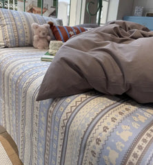 Cyflymder Classic traditional nordic house dog stripe bedding set,twin full queen king cotton home textile sheet pillow case quilt cover