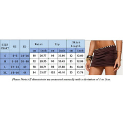 Cyflymder New Women's Mini Skirt Sexy Ladies Casual Slim Fit Stylish Pleated Decorative Buttons Low Rise Short Skirt