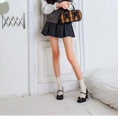 Cyflymder Bow Shoes 2025 Slim Heels Mary Jane Chunky Sandals Clogs for Women Latest Slimming Retro Leather Lolita Block Spring African But