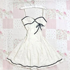 Cyflymder summer inspo Sweet Korean Aesthetic Y2K Women Dress Classic Halter Bow Girl Tide Cute Sundress Casual Harajuku Vintage Slim Chic Frock Mini