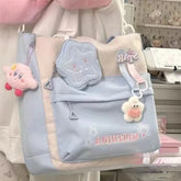 Cute Star Crossbody Bag for Girls, Handbag for Junior High School Students, Tutorial Bag, Large Capacity