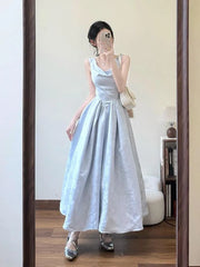 Cyflymder Summer Women Vintage Elegant Party Sleeveless Midi Dress Lady Evening Party A Line Fashion Prom Female Clothing Vestidos