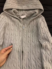 Cyflymder Korean High Street All Match Knitted Zipper Design Cardigan Y2k 2000s Popular Casual Lazy French Clothes Cool Girl Punk Sweters