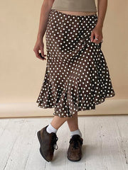 Cyflymder Women s Boho Floral Print Maxi Skirt with High Waist and Flowy Hemline for Summer Beach Parties and Outdoor Events