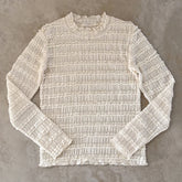 Cyflymder Chic Fashion Lace Tops Tee Women Autumn O-Neck Long Sleeve Folds Bottoming T-shirt for Sweet Girls