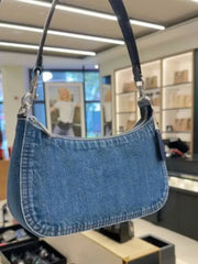 Cyflymder NEW Vintage Denim Shoulder Bag Women's Messenger Bag Multi-pockets Satchel Bags handbag Ladies Crossbody Bag