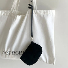 Cyflymder PU Leather Suede Coin Purse Shoulder Bag Lipstick Earphone Pouch Mini Storage Bag Purse Card Holder Lanyard Wallet Outdoor