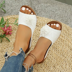 Cyflymder Shoes Women Sandals Fashion Wedge Ladies Shoes Beach Women's Sandals Slip on Soft Zapatos De Mujer Footwear Female Hot