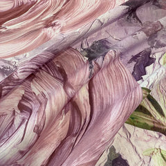 Cyflymder American Vintage Oil Painting Style Flowers Prints Luxury Bedding Set Duvet Cover Set Flat/Fitted Bed Sheet Pillowcases 4Pcs
