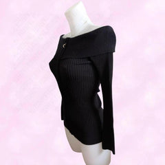 Cyflymder Slim Korean Y2K Harajuku Long Sleeve Woman's Straight shoulders Clothing 90s Female Classic Sweater Aesthetic Daily Zip Knitwear