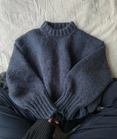 Cyflymder Solid Minimalist Pullover Long Sleeve Fashion Soft Woman Clothing Vintage Aesthetic Sweater Y2K Female Korean Classic Knitwear