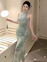 Cyflymder Sexy Dresses Women Temperament Elegant Floral Printed Stand Collar Slim Stretch Summer Fashion Elegant Dress Female Party