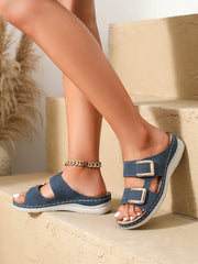 Cyflymder Woman Trend Women's Slippers Casual Flower Hollow Wedge Beach Shoes Outdoor Fashion Platform Comfortable Non-slip Sandals