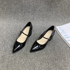 Cyflymder Korean Shoes Slip-on Clogs Platform Pointed Toe Women's Heels All-Match Shallow Mouth Female Footwear Casual Sneaker