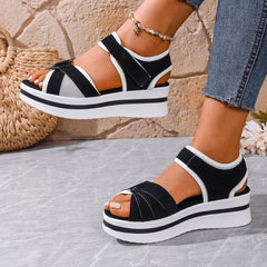 Cyflymder Fashion Women Shoes Sandals Wedge Shoes Woman Casual Women's Sandals Party Retro Sandal Women Female Footwear