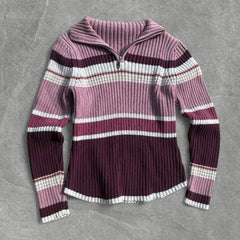 Cyflymder Classic Cute Lovely Fashion Sweet Slim emo Y2K Woman Maiden Sweater Female Pullover Aesthetic Knitwear Stripes Harajuku Clothing