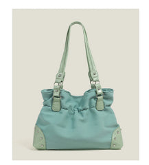 Cyflymder Sweet Cool Green Underarm Bag Y2k Hot Girls Pu Leather Large Capacity Shoulder Tote Bag Women Fairycore Aesthetic Handbag Chic