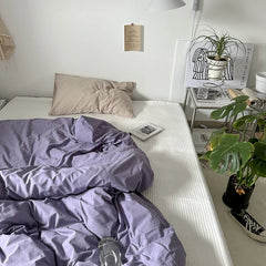 Cyflymder ins 100% Cotton Solid Color Duvet Cover Soft housse de couette 150 200 220cm High Quality Duvet Cover King Size