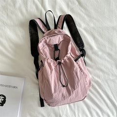 Cyflymder Nylon Solid All Match Casual Schoolbags Students Fashion Simple Bags for Women Korean Preppy Y2k Aesthetic Backpacks Streetwear