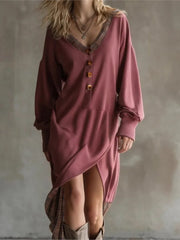 Cyflymder Spring Autumn Long Sleeve Elegant Midi Dress Women's Clothing Casual Party Work Evening Fashionable Slit Dresses