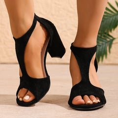 Cyflymder Women Sandals Summer Ladies Thick Heel Wedding Party Shoe Newest Woman Sexy Fashion Grace Sandal