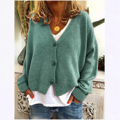 Cyflymder Large Size Women's Casual Loose Knitted Cardigan Sweater Thi Cotton Knitting Open-irt Sle Spring Faion Ladies' Wear