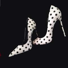 Cyflymder New peacock blue silk high heels with pointed toe, shallow mouth, thin heel, 12CM sexy French single shoes for women