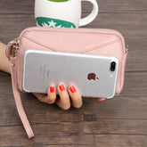 Cyflymder Fashion Cowhide Women Long Clutch bags Genuine Leather Lady Coin Purse Female Zipper Wristlet Wallet Mobile phone bag billfold