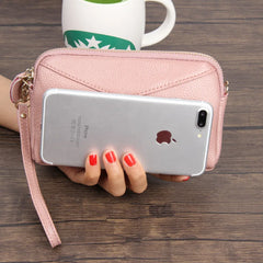 Cyflymder Fashion Cowhide Women Long Clutch bags Genuine Leather Lady Coin Purse Female Zipper Wristlet Wallet Mobile phone bag billfold